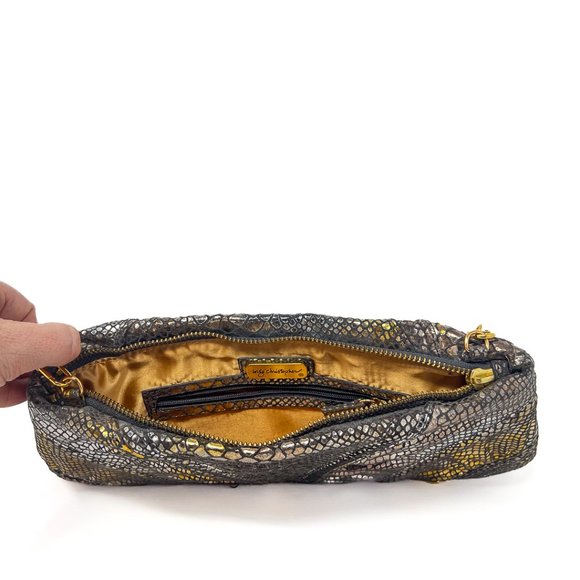 Inge Christopher Python Clutch with Chain Straps - Picture 6 of 8